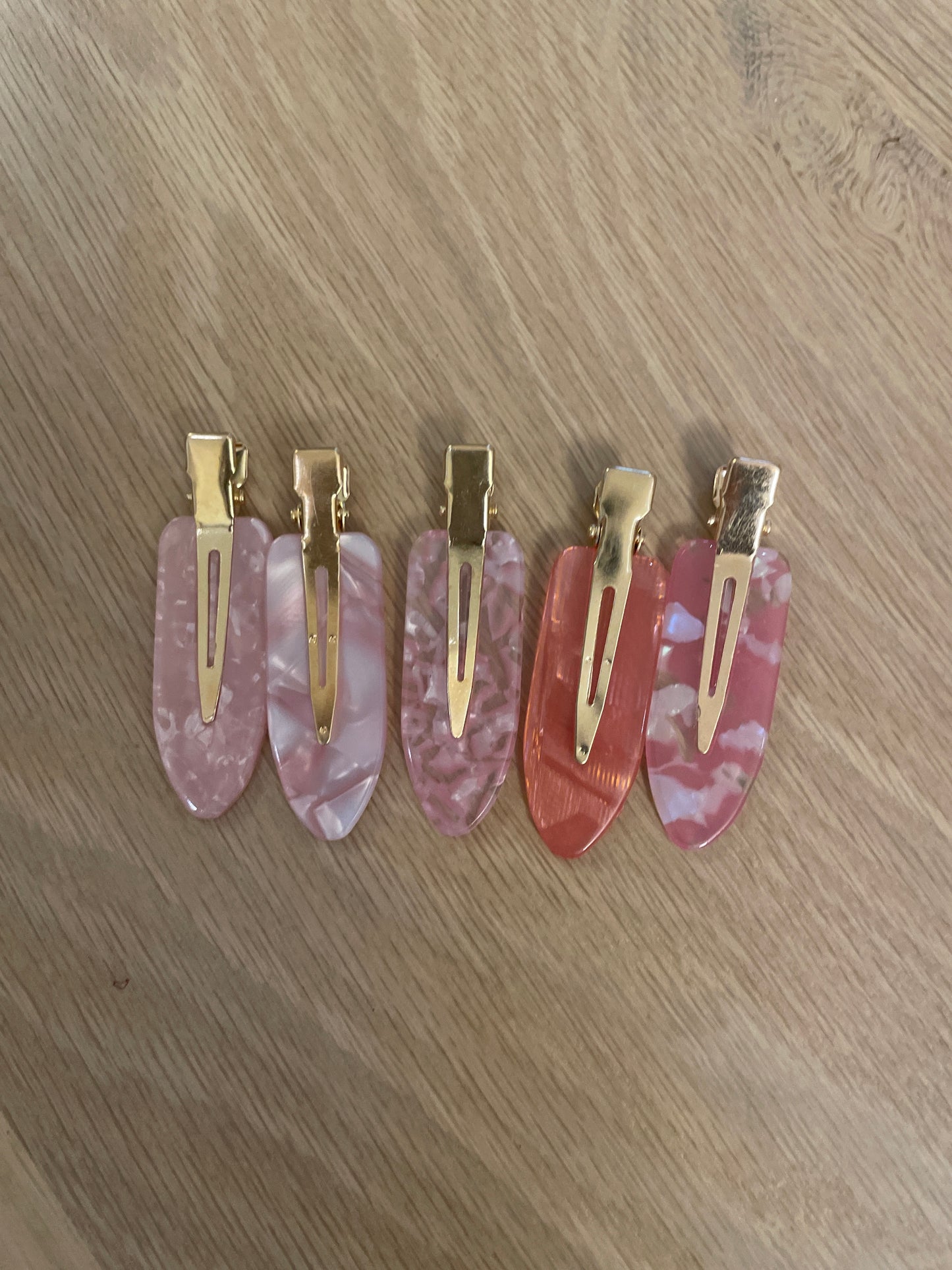 Acrylic Hold Hair Clip Set