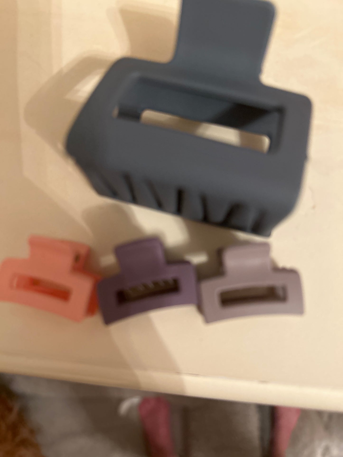 Blue claw clip and mini set