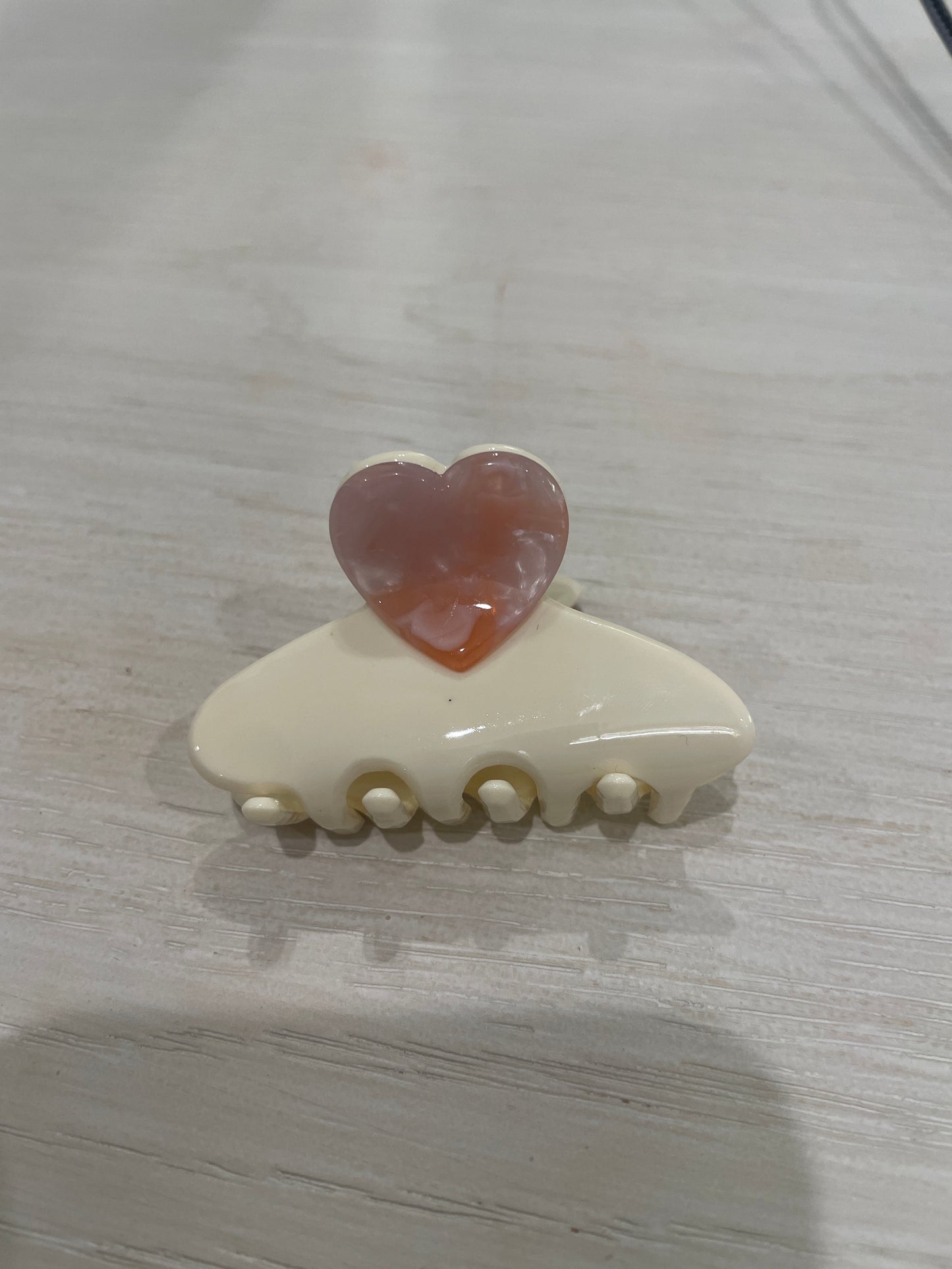 Mini Marble heart clip